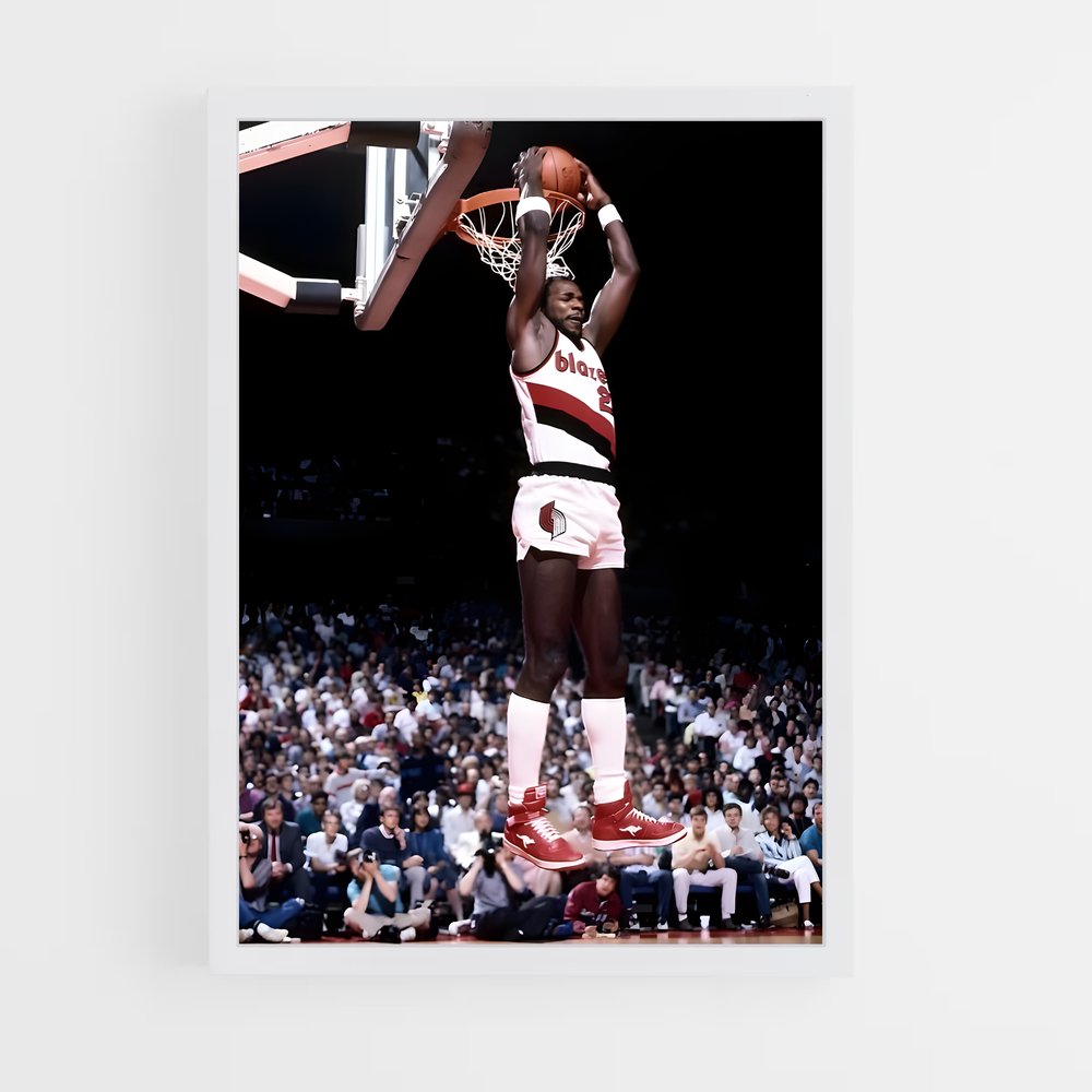 Poster Clyde drexler cadeau – affiche Basketball (vue 3)